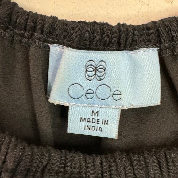 CeCe Womens Mini Dress Size Medium Black Witchy Coquette Whimsigoth New - Picture 4 of 10
